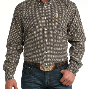 Men's Classic Fit Button-Down Western Shirt