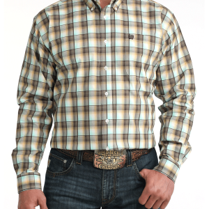 Men's Classic Fit Button-Down Western Shirt