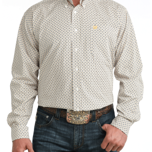 Men's Classic Fit Button-Down Western Shirt
