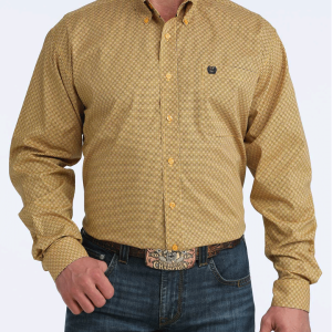 Men's Stretch Classic Fit Button-Down Western Shirt