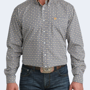 Men's Classic Fit Button-Down Western Shirt