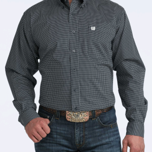 Men's Stretch Classic Fit Button-Down Western Shirt