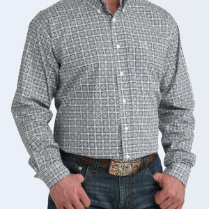 Men's Classic Fit Button-Down Western Shirt