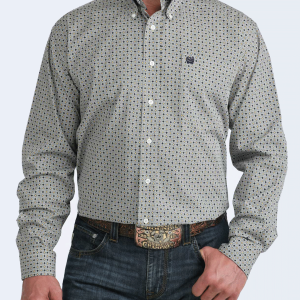 Men's Classic Fit Button-Down Western Shirt