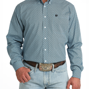 Men's Classic Fit Button-Down Western Shirt