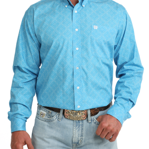 Men's Classic Fit Button-Down Western Shirt