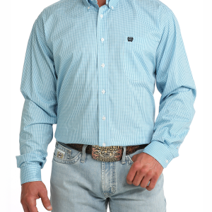 Men's Stretch Classic Fit Button-Down Western Shirt