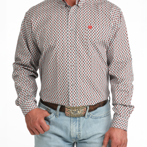 Men's Classic Fit Button-Down Western Shirt