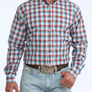Men's Classic Fit Button-Down Western Shirt