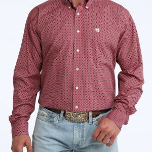 Men's Classic Fit Button-Down Western Shirt