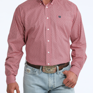 Men's Stretch Classic Fit Button-Down Western Shirt