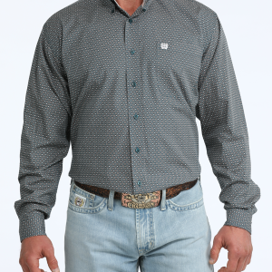 Men's Classic Fit Button-Down Western Shirt