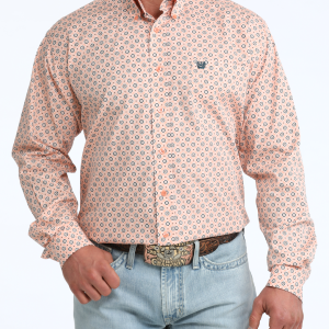 Men's Classic Fit Button-Down Western Shirt