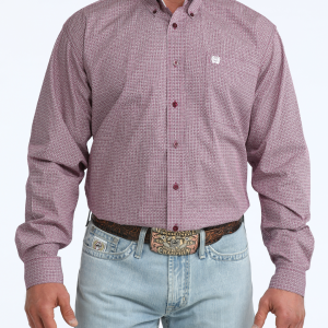 Men's Classic Fit Button-Down Western Shirt