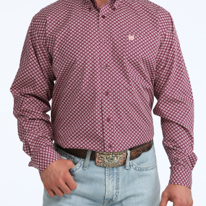 Men's Classic Fit Button-Down Western Shirt
