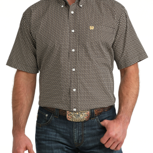 Men's Classic Fit Button-Down Western Shirt