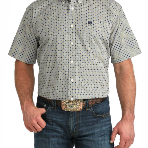 Men's Classic Fit Button-Down Western Shirt