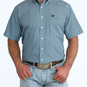 Men's Classic Fit Button-Down Western Shirt