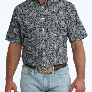 Men's Classic Fit Button-Down Western Shirt