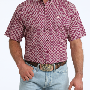 Men's Classic Fit Button-Down Western Shirt