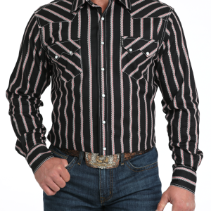 Men's Modern Fit Snap Front Western Shirt