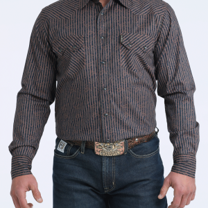 Men's Modern Fit Snap Front Western Shirt