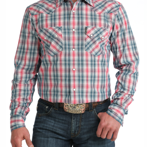 Men's Modern Fit Snap Front Western Shirt