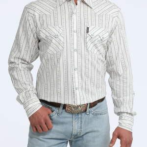 Men's Modern Fit Snap Front Western Shirt