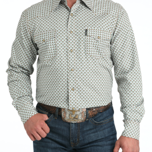 Men's Modern Fit Snap Front Western Shirt