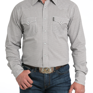 Men's Modern Fit Snap Front Western Shirt