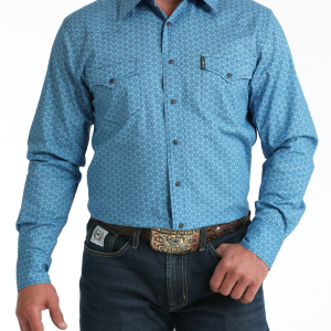 Men's Modern Fit Snap Front Western Shirt