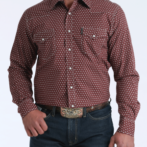 Men's Modern Fit Snap Front Western Shirt