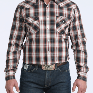 Men's Modern Fit Snap Front Western Shirt