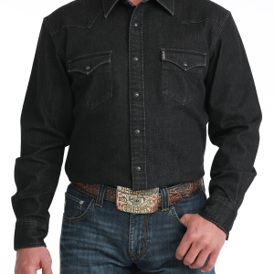 Men's Modern Fit Snap Front Western Shirt