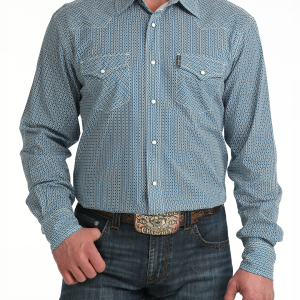 Men's Modern Fit Snap Front Western Shirt