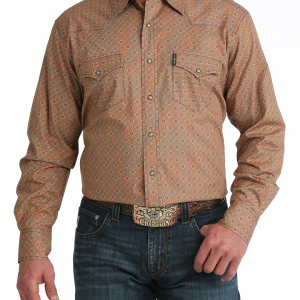 Men's Modern Fit Snap Front Western Shirt