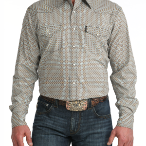 Men's Modern Fit Snap Front Western Shirt