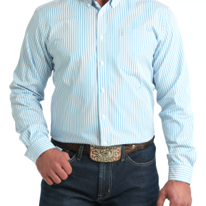 Men's Modern Fit Button-Down Western Shirt