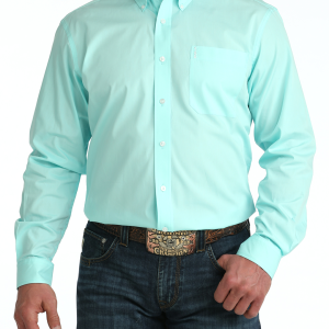 Men's Modern Fit Button-Down Western Shirt