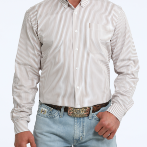 Men's Modern Fit Button-Down Western Shirt
