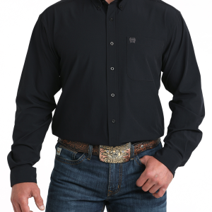Men's Solid Arenaflex® Button-Down Western Shirt