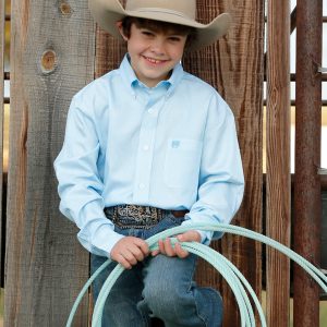 Boy's TENCEL™ Classic Fit Button-Down Western Shirt