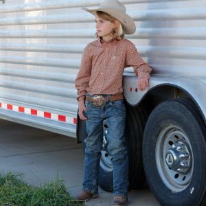 Boy's Button-Down Western Shirt