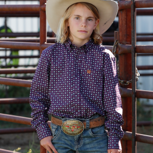 Boy's Button-Down Western Shirt