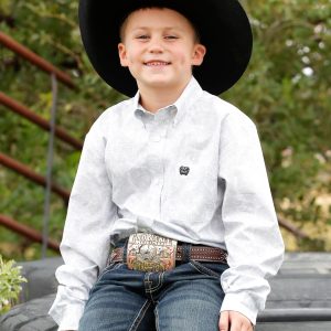 Boy's Button-Down Western Shirt