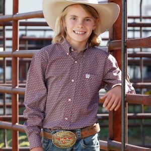 Boy's Button-Down Western Shirt