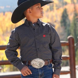 Boy's Button-Down Western Shirt