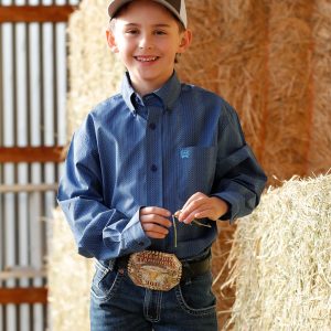 Boy's Button-Down Western Shirt