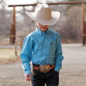 Boy's Button-Down Western Shirt