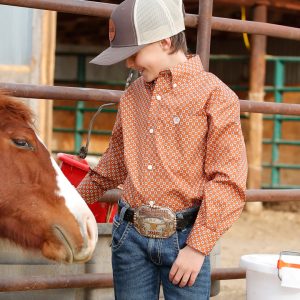 Boy's Button-Down Western Shirt